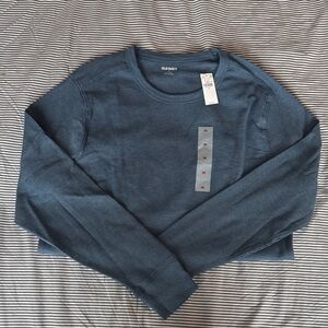Old Navy Men’s Teal Crew Neck Waffle Shirt